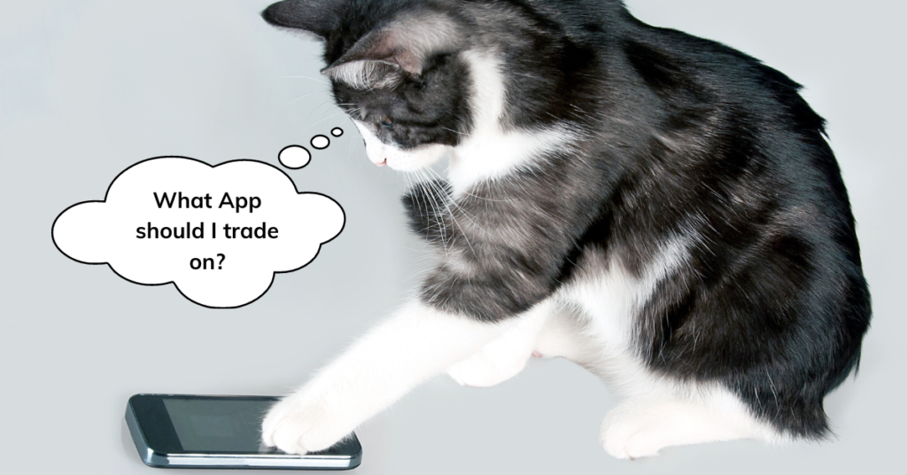 Cat Trading on Mobile Device