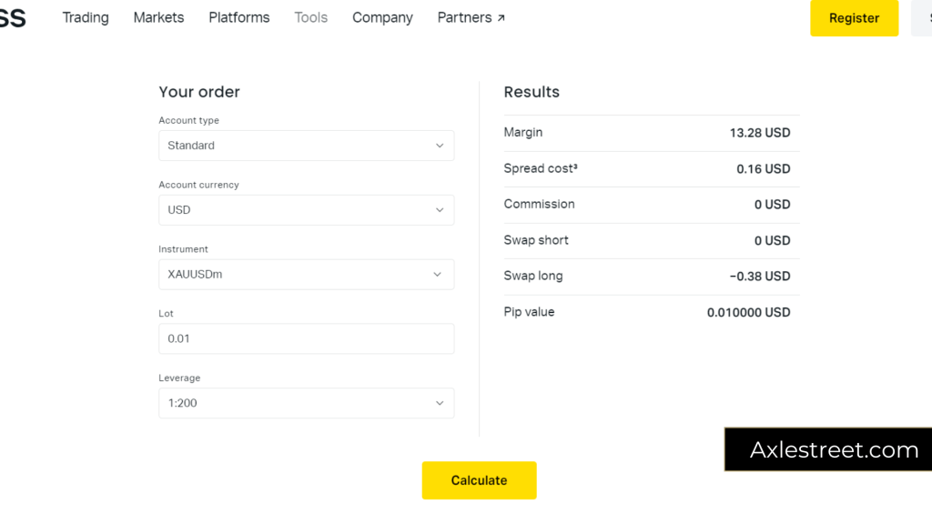 Exness tools