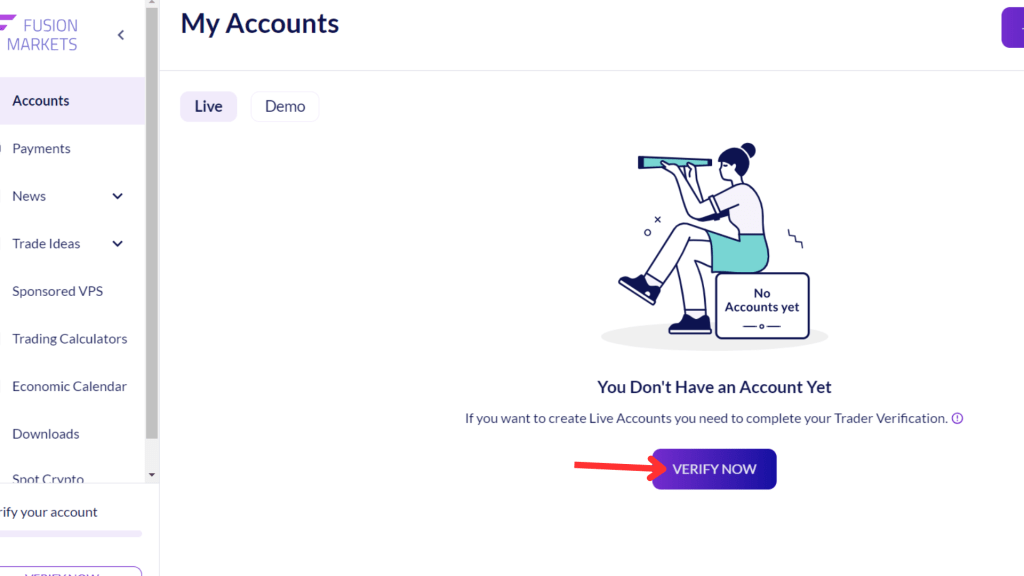 Fusion Markets Verify Account final