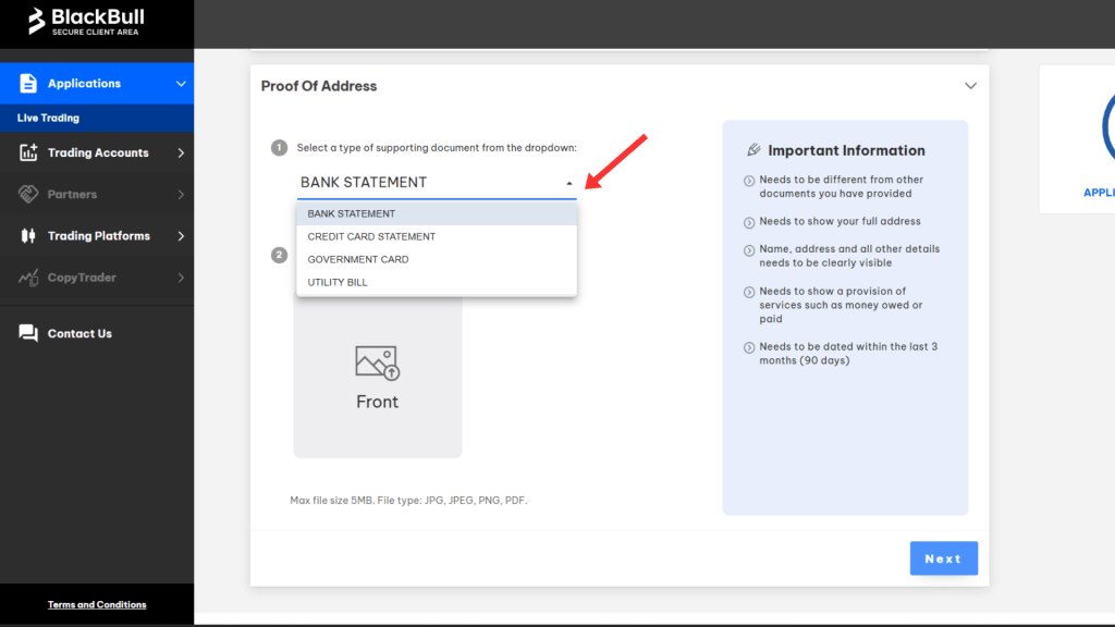 BlackBull Markets account opening guide in 2025 13 proof of address
